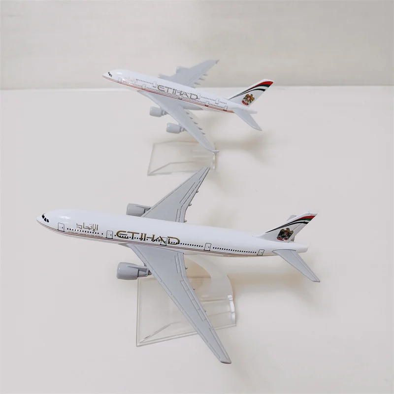 

16cm Alloy Metal Air Etihad Airways Boeing 777 B777 Airbus A380 Airlines Airplane Model Plane Model 1:400 Scale Diecast Aircraft