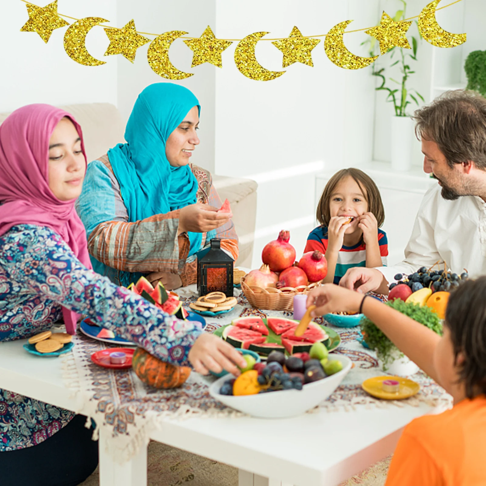 

Eid Mubarak Sign Happy Eid Mubarak Sign Arabian Style Ornament Eid Al Adha Decor For Bedroom Themed Party Supplies