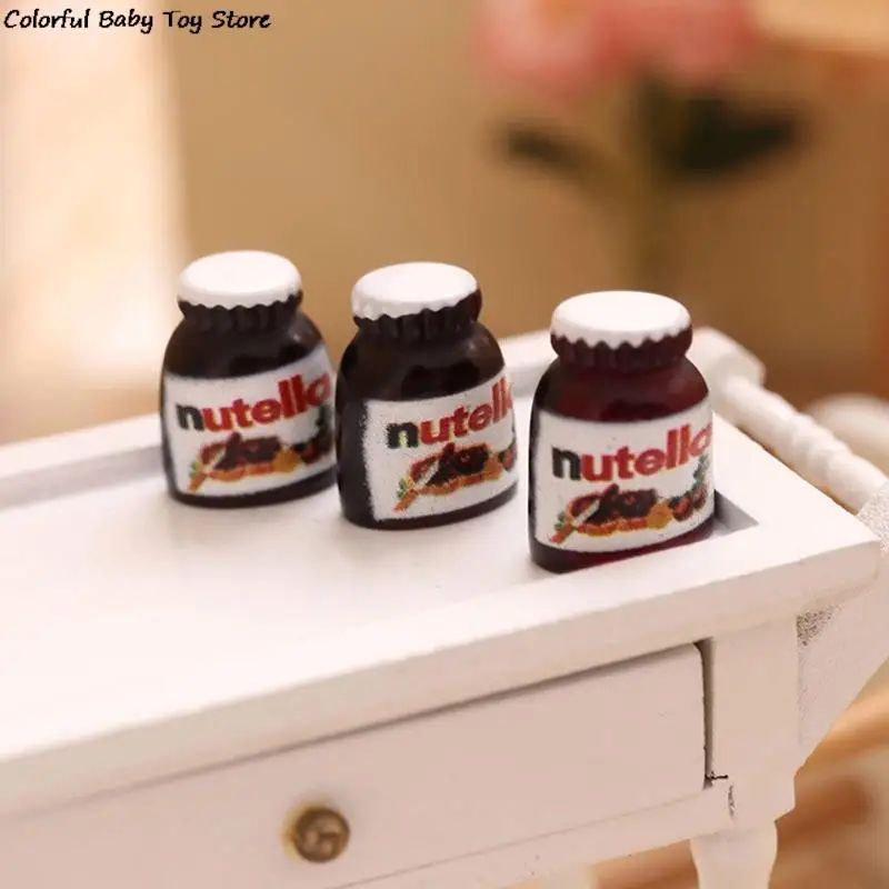 

3 шт., 1:12 миниатюрный кукольный домик, модель шоколадного соуса, еда, кухонная игрушка для декора гостиной