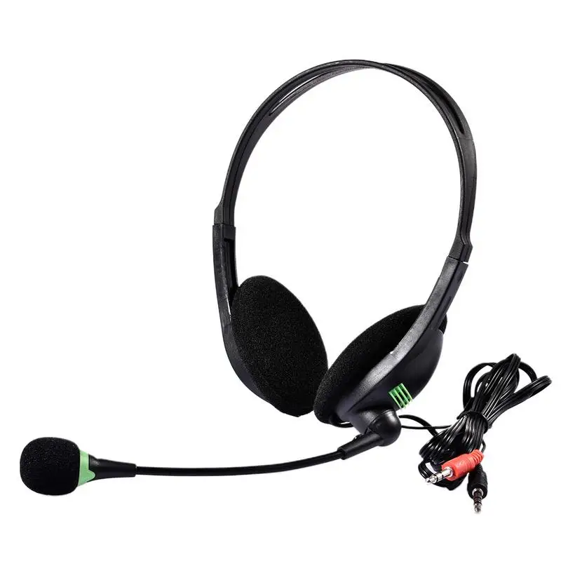 USB Headset With Microphone Noise Cancelling Computer PC 3.5mm Headset Lightweight Wired Headphones For PC /Laptop