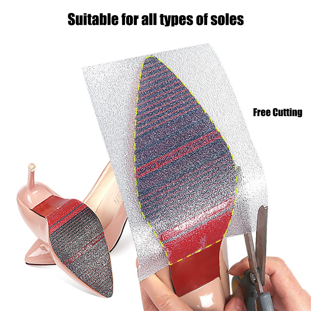 Shoe Sole Protector for Sneakers and High Heels Non-slip Wear Resistance Outsole Shoes Repair Sole Protection Stickers Adhesive