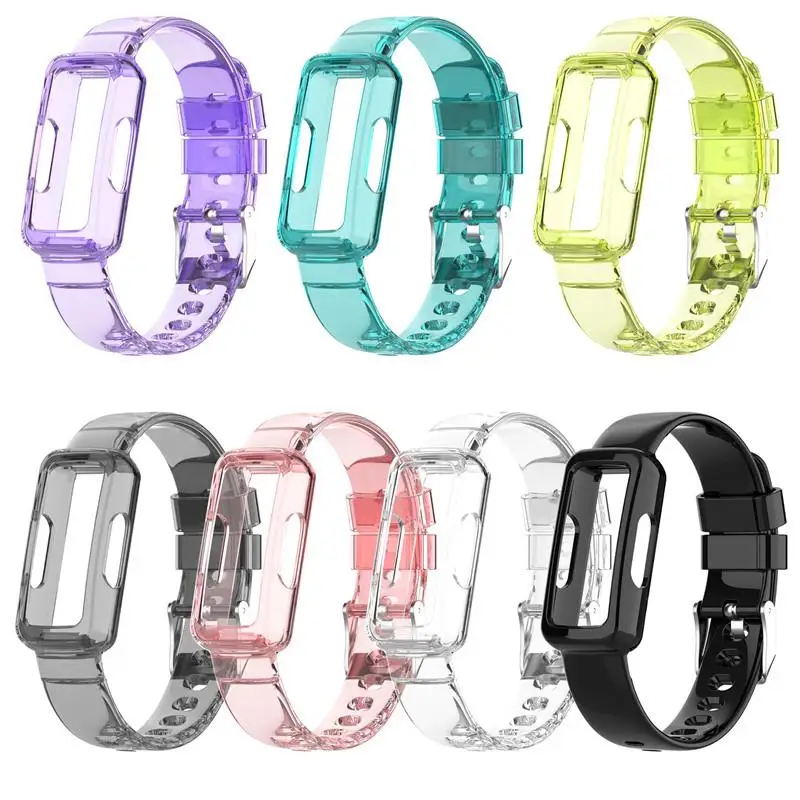 

Silicone Strap For Fitbit Luxe Band Replacement Soft Wristband Band For Fitbit Ace 2 3/inspire 2/ inspire HR Crystal Bracelet