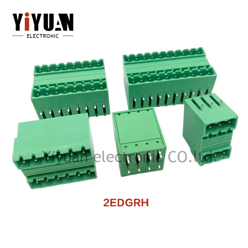 

5PCS NEW 2EDGRH-5.08mm double-layer plug-in terminal block, double row bent pin socket, complete with plug and bent pin