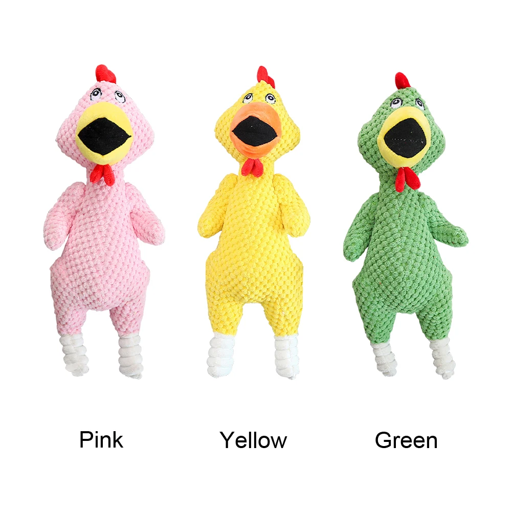 Забавные домашние жевательные товары для домашних животных кричащая курица
