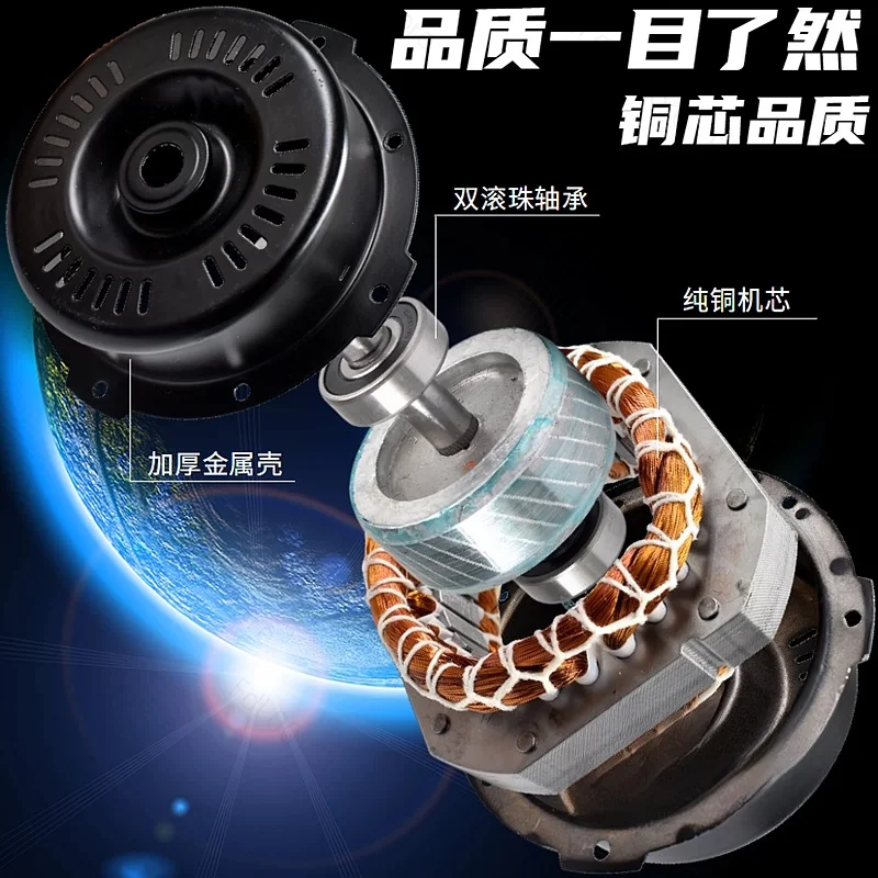Фото Промышленный напольный вентилятор с двигателем из чистой меди, металлический корпус, 12/14/16/18/20 дюймов №3