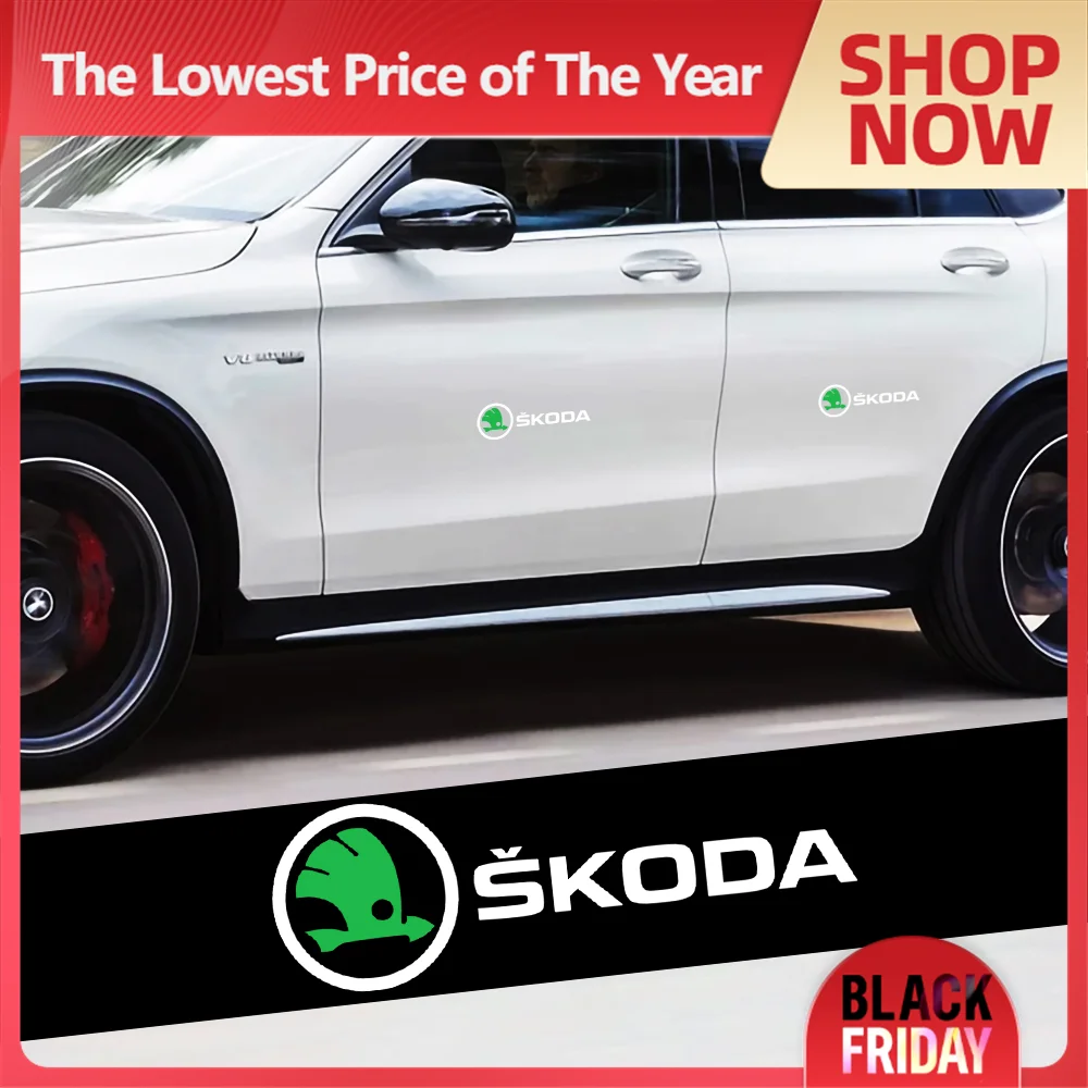 Значки для Skoda Octavia Fabia Rapid Superb VII Enyaq Kodiaq Karoq Scala 2/4 шт. декоративные наклейки кузова и