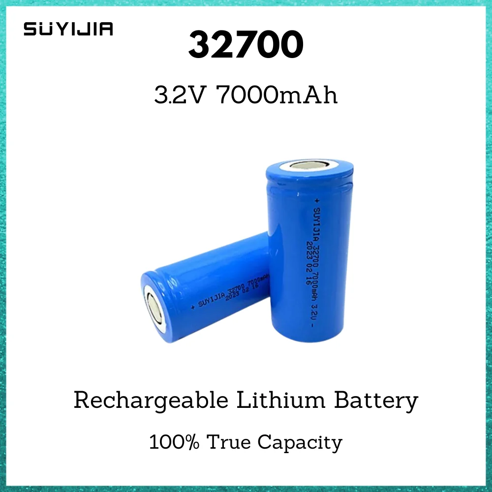 

32700 7000mAh 3.2V Lithium Rechargeable Battery 35A Continuous Discharge Up To 55A High Power Power Tool Battery