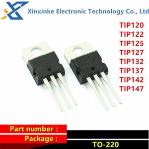 5PCS TIP102 TIP107 TIP110 TIP120 TIP122 TIP125 TIP127 TIP132 TIP137 TIP142 TIP147 TO-220 5A 100V Transistor Darlington Type NPN