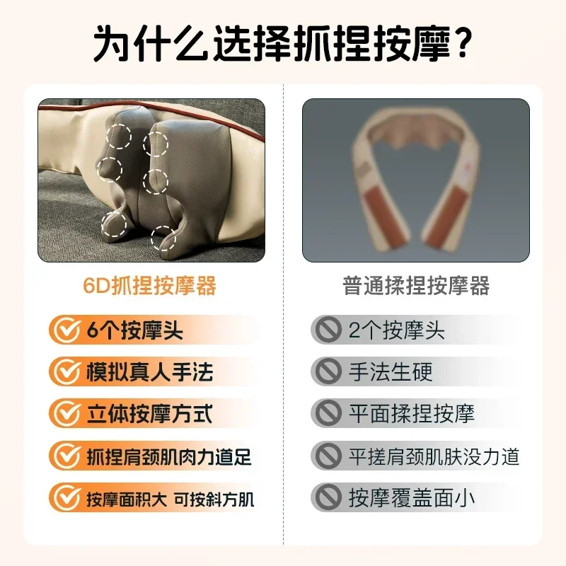 Luyao Press Массажер для шеи спины талии плеч позвоночника разминающий специальный