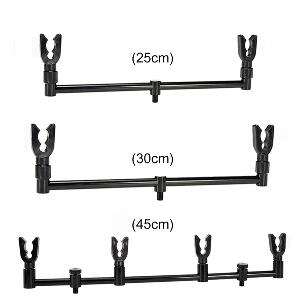 

Fishing Rod Pod Holder Aluminum Alloy Fishing Rod Crossbar Stand Brackets Carp Fishing 25cm 30cm 40cm with Heads Adjustable