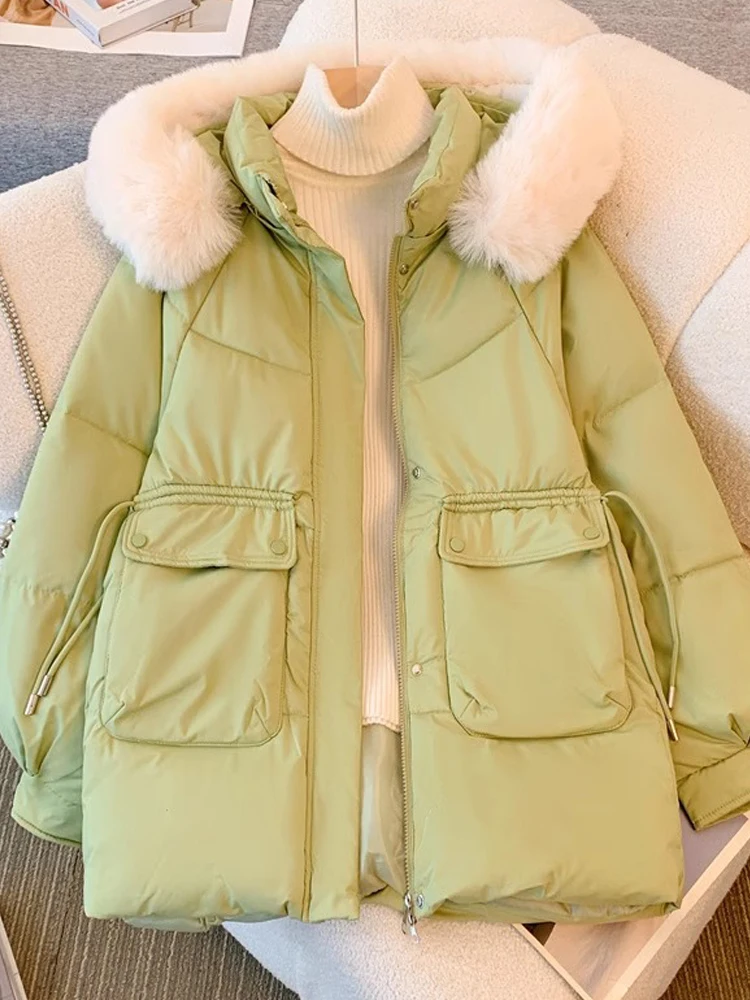 Зимний пуховик с хлопковой подкладкой верхняя одежда для женщин новинка 2024