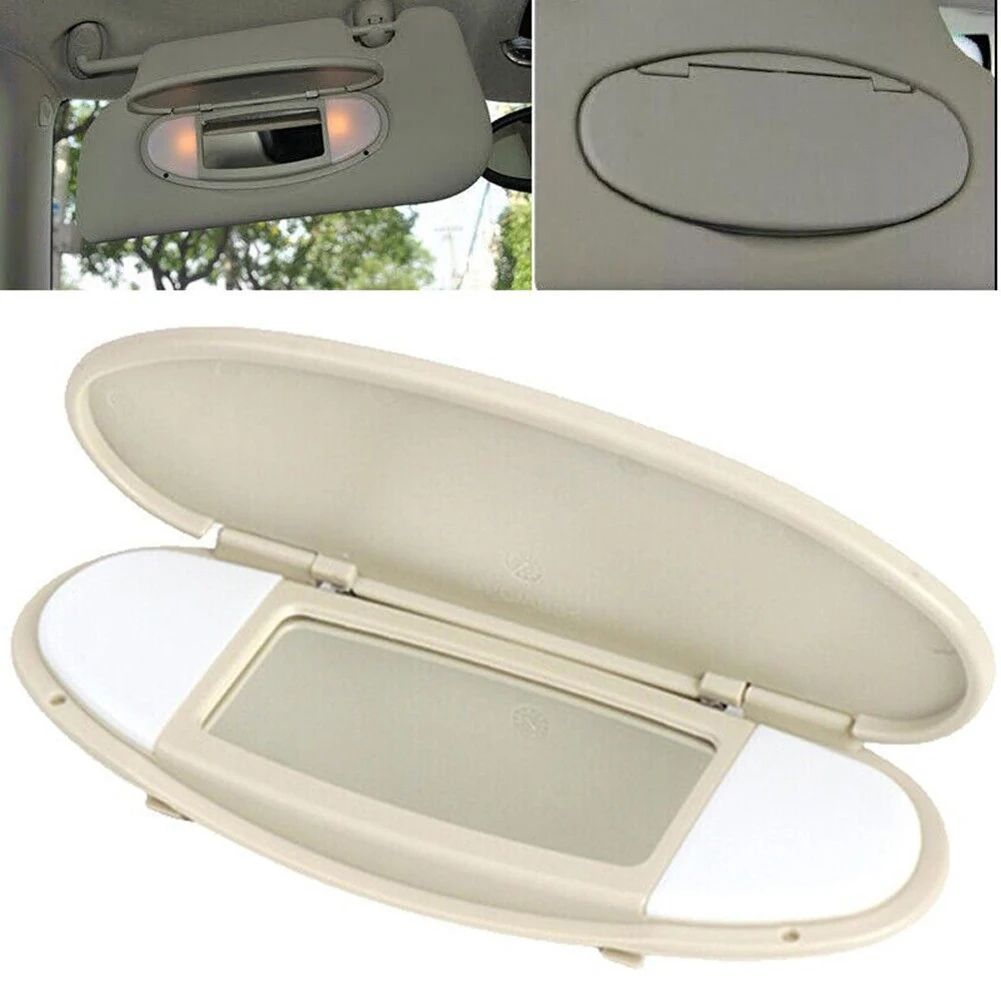 

Mirror Cover Sun Visor 1 Pcs ABS Beige For BMW Mini R55 R56 R60 High Quality With Lampshade With Lens Brand New