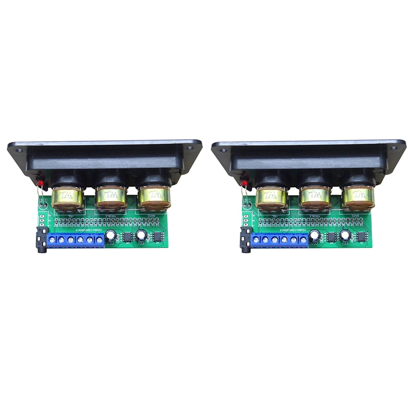 

2X Digital Power Amplifier Audio Board 2X20W Class D Stereo Sound Amplifiers Treble Bass Adjustment Home Theater DIY
