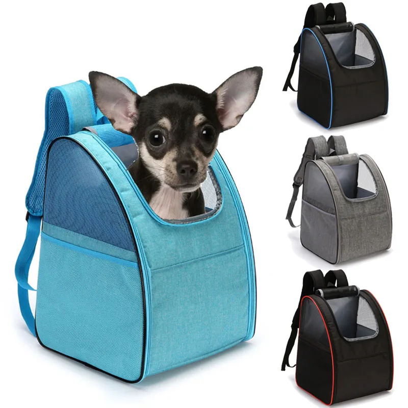 

Pet Bag Carrier Backpack Dog Cat Outdoor Travel Backpack Mesh Breathable Puppy Chest Backpack Foldable Portable Pet Carrier