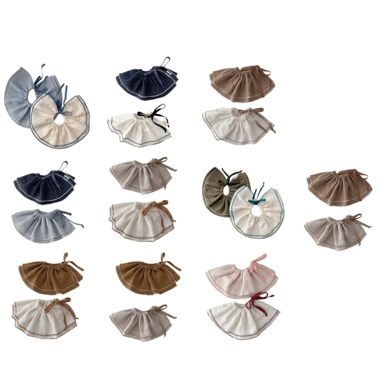 

Infant Teething Bib Feeding Towel Drooling Bib Cotton Burp Cloths -2Pieces/set