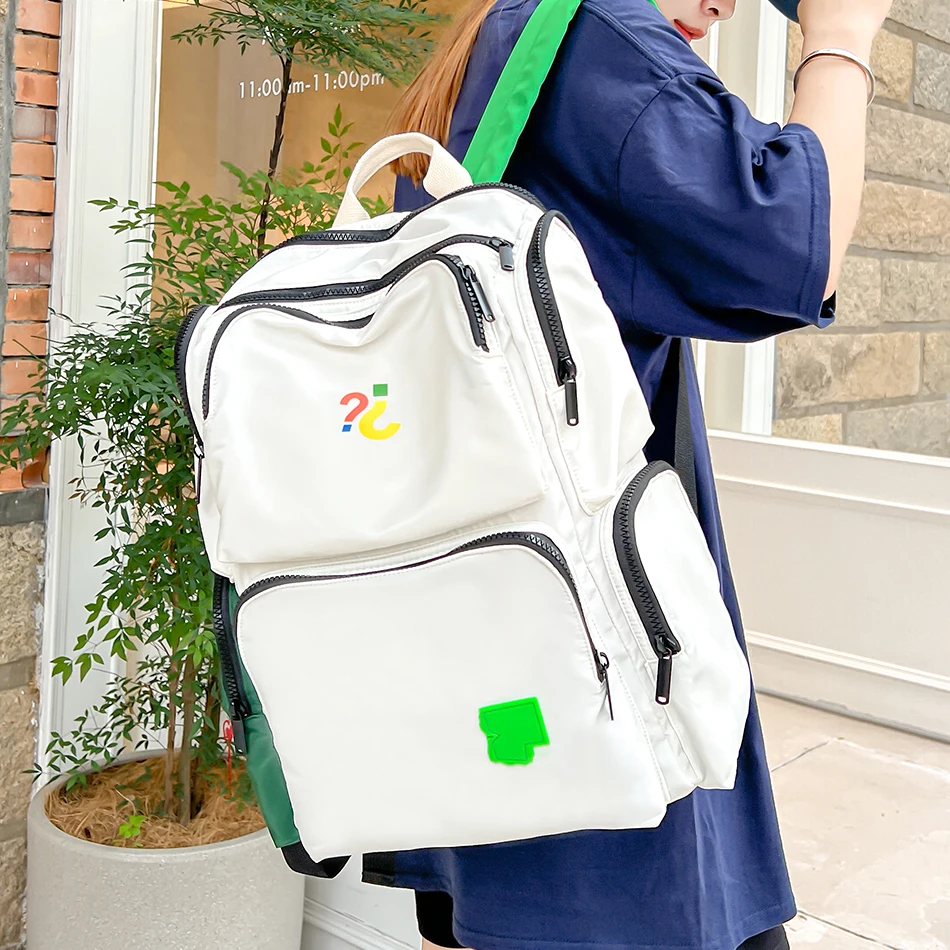 

Летний простой женский рюкзак с несколькими карманами, мягкие нейлоновые рюкзаки для школы, для девочек-подростков, трендовая Женская дорожная сумка для книг 2022 INS