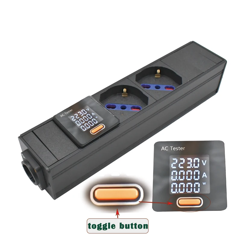 Фото Итальянская розетка PDU Power StripsNAC3FPX NAC3MPX порт Schuko Powerlink блок Усилитель мощности аудио 3P Авиационная вилка с амперметром №3