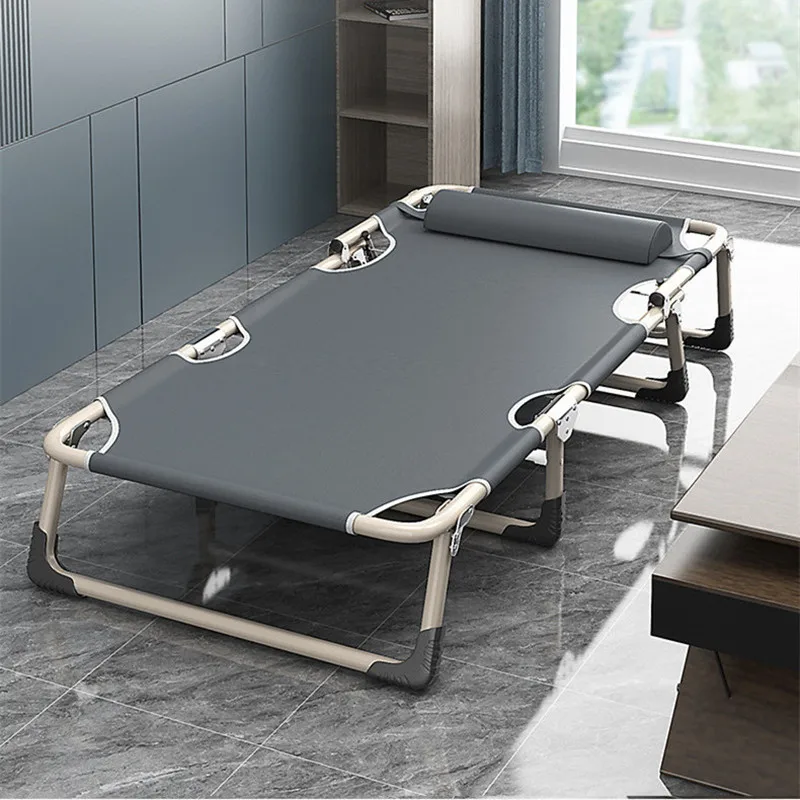 Складная кровать односпальная Офисная и домашняя Простая для обеда улицы похода
