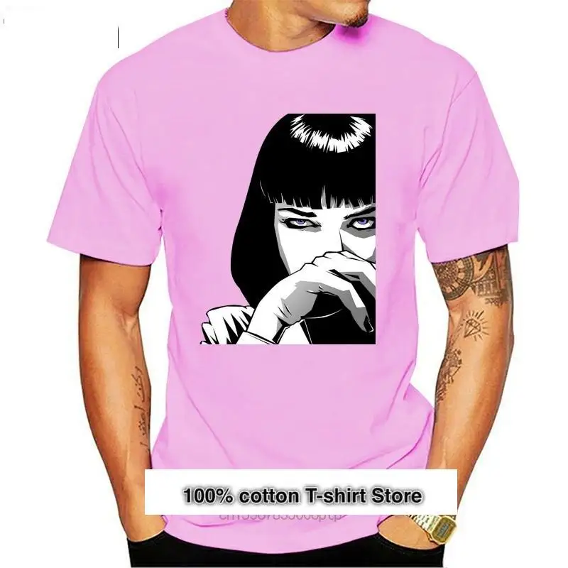 

Camiseta de Pulp Fiction de one yona para hombre, ropa de calle de gran tamaño, 100 algodón, manga corta, divertida, estampada