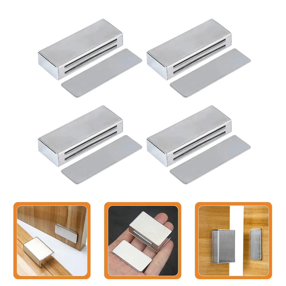 

4 Pcs Door Catches Magnetic Furniture Catch Cabinet Door Catches Furniture