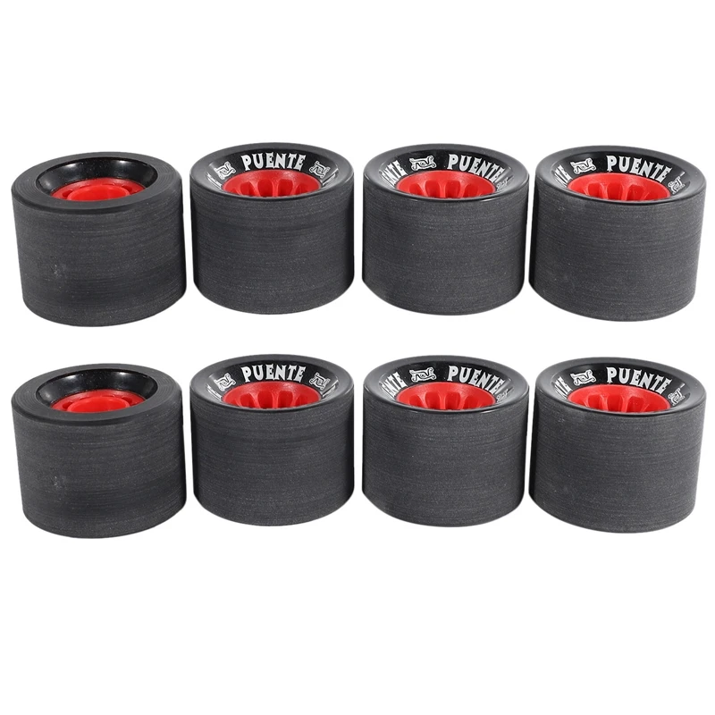

PUENTE 8Pcs/Set Skateboard Wheels 70 X 51Mm PU Skateboard Wheels Longboard Wheels Long Drift Board Accessories