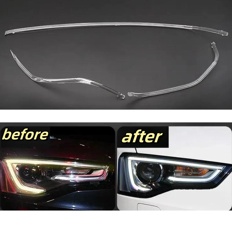 

Для Audi A5 2012-2016 автомобильные DRL фары направляющая пластина дневные ходовые огни трубка бар