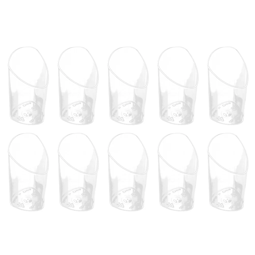 

50pcs 80ml Dessert Cups Clear Slanted Elegant Parfait Cup Tiramisu Mousse Pudding Cup