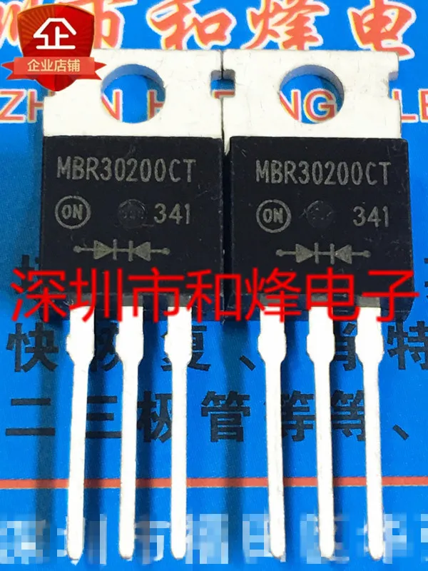 

5PCS-10PCS MBR30200CT TO-220 200V 30A New And Original On Stock