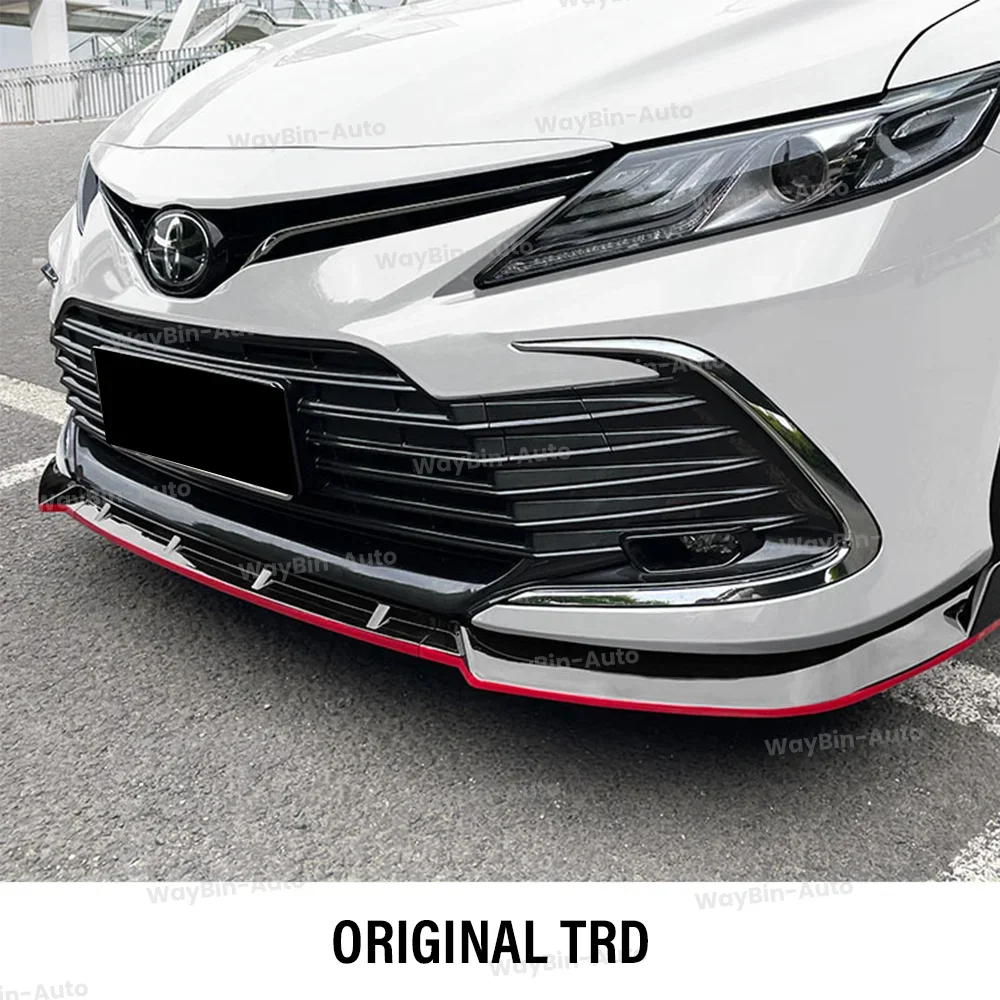 Для Toyota Camry L LE XLE 2021-2023 TRD Sport передние обвесы тюнинг ABS передний бампер губа боковой
