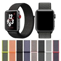 strap for apple watch band 44mm 40mm 45mm 41mm 42mm 38mm nylon loop replacement bracelet strap for iwatch series 7 6 5 4 3 2 se