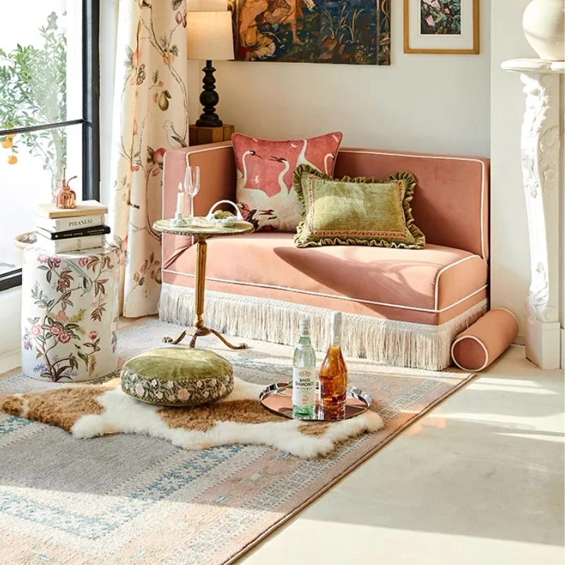 Розовые подушки с журавлем роскошный зеленый чехол из синели винтажный 45x45 50x50