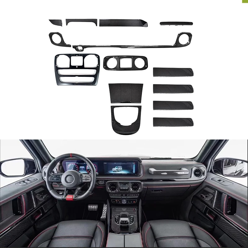 2019-2024 Jahr Luxus-Kohlefaser-Innen verkleidungen W463A W464 G500 G63 karosseries-Tür schutauto-karosseries-Inne