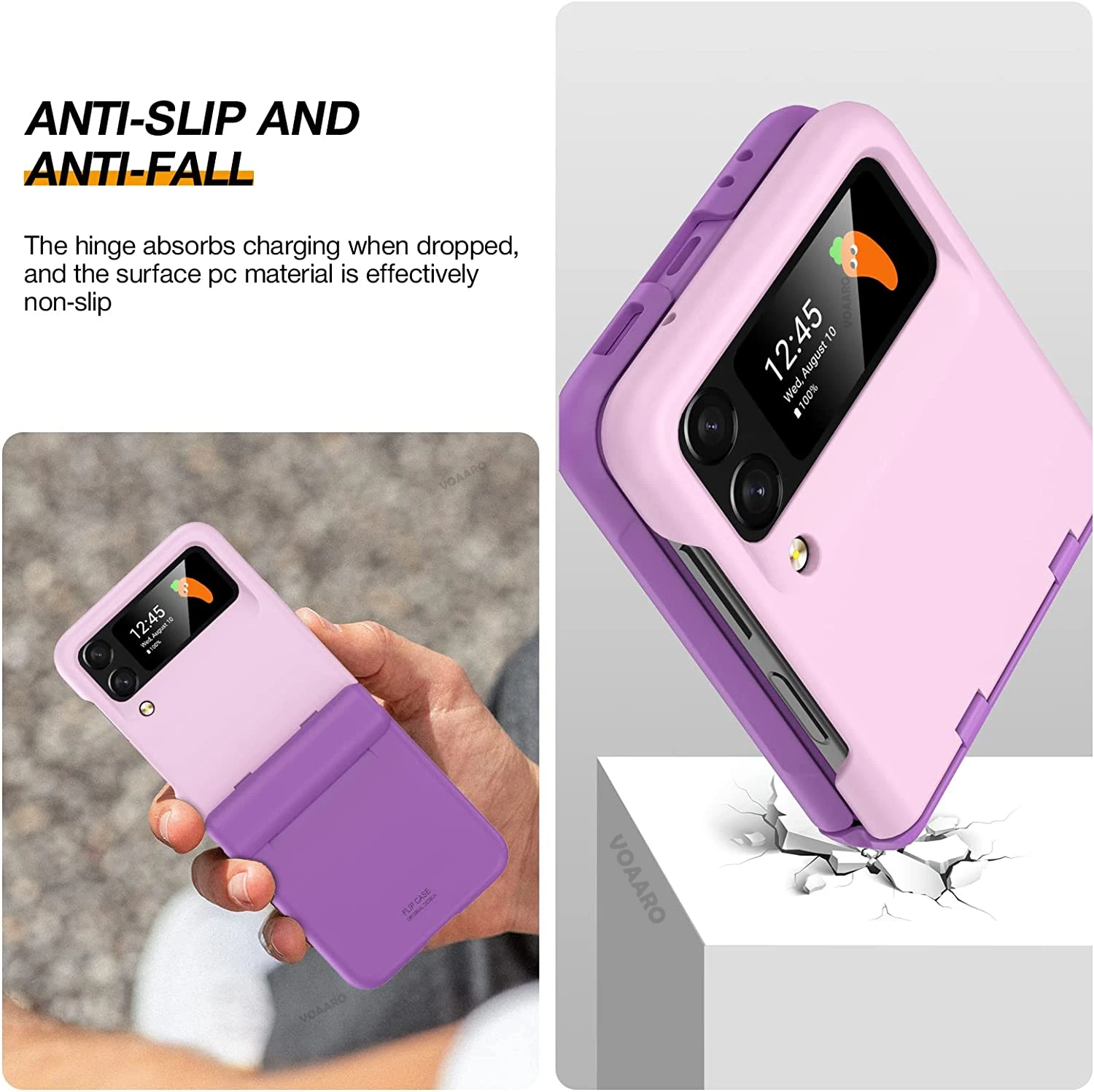 For Samsung Galaxy Z Flip 4 Case with Hinge Full Protection Cover for Samsung Z Flip 4 5G Armor Case Silicone All-Inclusive Case