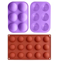 semi sphere silicone mold 3 pack baking mold for making hot chocolate bomb cake jelly candy dome mousse