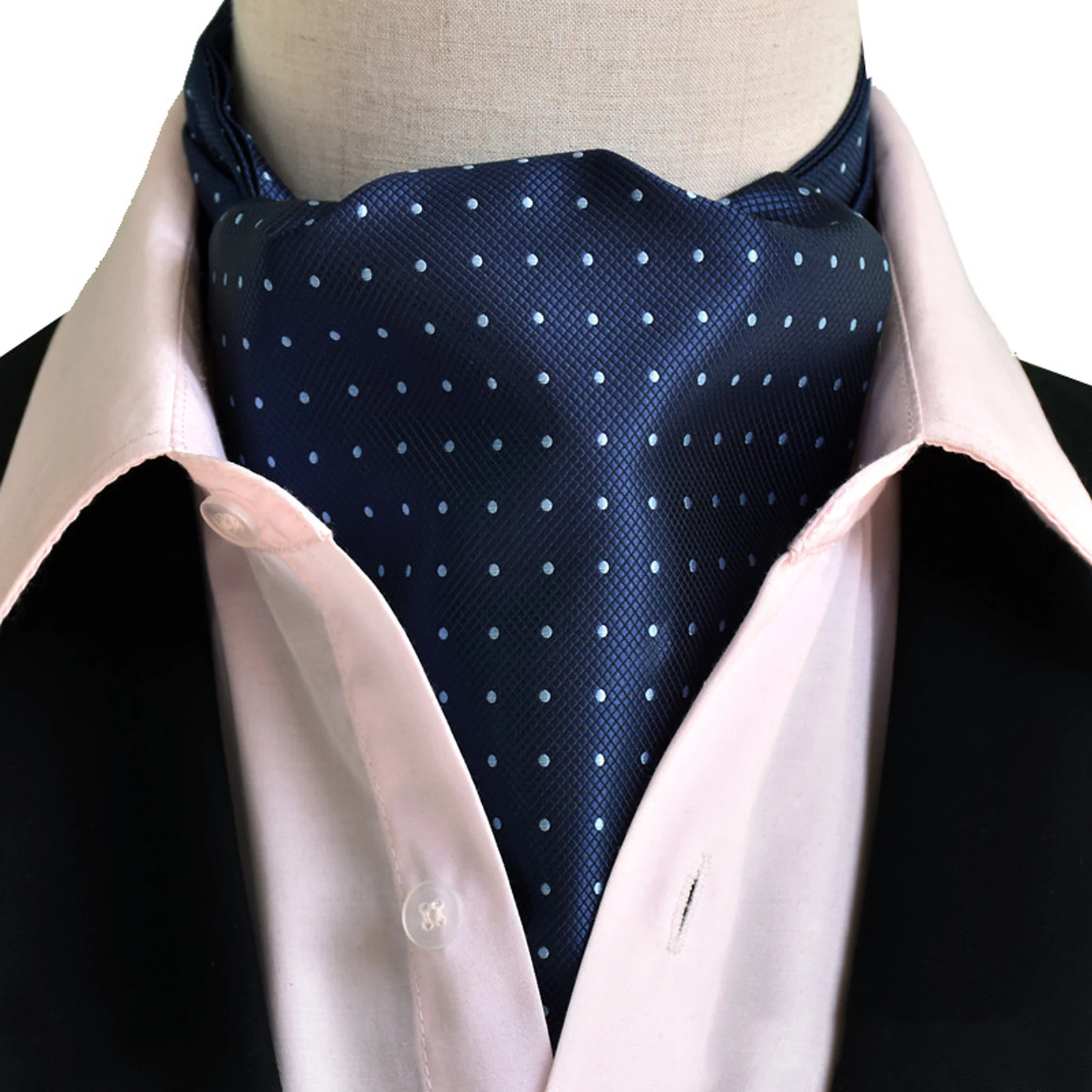 

Fashion England Vintage Dotted Formal Men Cravat Wedding Gift Gentleman Business Cloting Accessory Neck Tie Suit Shirt Soft