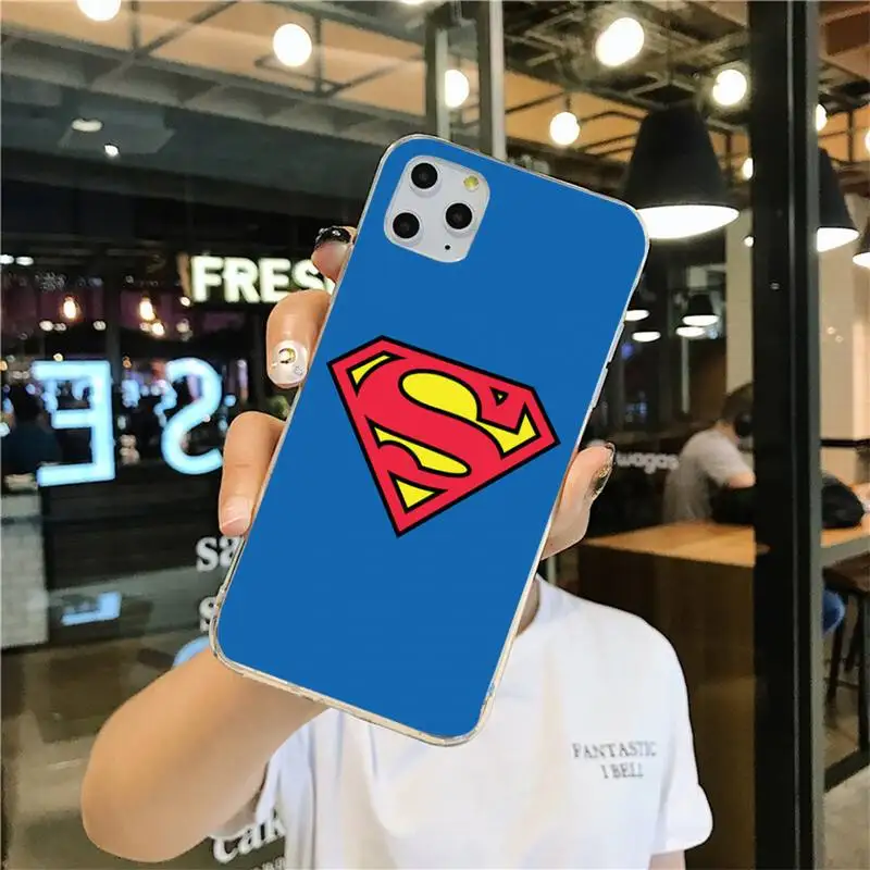 Супергерой DC Супермен чехол для телефона iphone 13 12 11 Pro Max Mini XS 8 7 Plus X SE 2020 XR