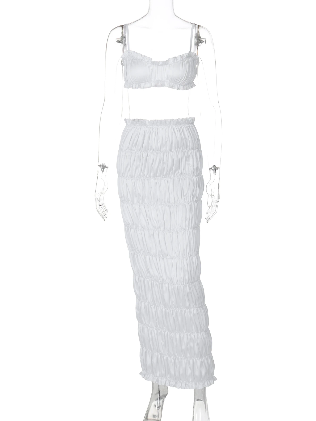 Женские летние майки Hawthaw длинные юбки женские Клубные комплекты из двух