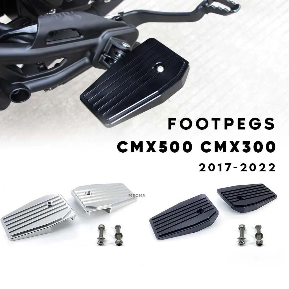 

For Honda Rebel CMX500 CMX 500 300 CMX300 Rebel500 2017-2022 Motorcycle CNC Billet Wide Foot Pegs Pedals Rest Footpegs Footrest