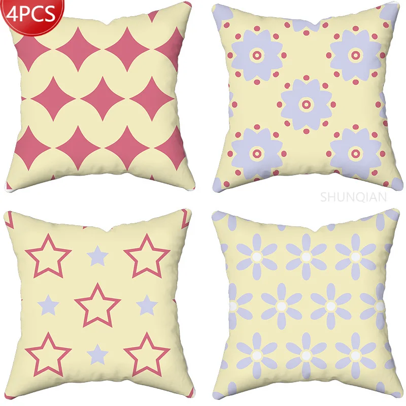 

Fresh and fashionable pattern Pillowcase Decorative Sofa Cushion Case Bed Pillow Cover Home Decor Car Cushion Pillow Case
