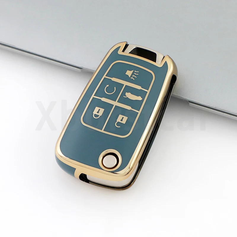 

5 кнопок ТПУ для Chevrolet Cruze Impala Equinox Volt Camaro Garna Yakista AVEO Impala GMC рельефный автомобильный брелок для ключей