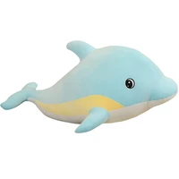 new down cotton shark plush toy stuffed whaledolphin doll sea animal fluffy soft long sleeping pillow baby gifts
