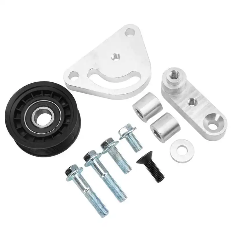 

Belt Tensioners Manual Belt Tensioner Durable Simple Installation Sturdy Metal High Strength with Pulley for Car Accessory