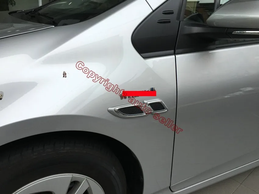 ABS хромированный воздушный поток наклейка на крыло для Toyota Prius 2016 2017