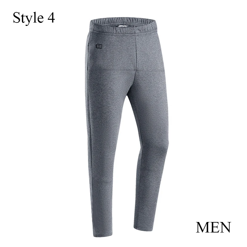 Leggings Thermal Long Tops Trousers USB Heated Underwear Pants Breathable Winter Safe Solid Color Warmer Body Thermal Underwear