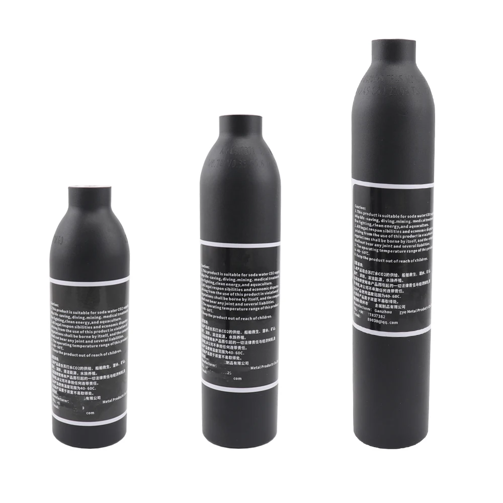 4500psi 30Mpa Aluminum Gas Cylinder Co2 Tank M18*1.5 Thread Empty Oxygen Soda Bottle Air Cylinder