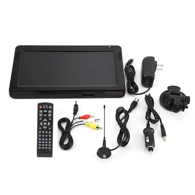 LEADSTAR 7in/9in/10in/11.6in Portable Digital Television Mini 1080P TV HD Video Player Built-in 2 Speakers US Plug 2