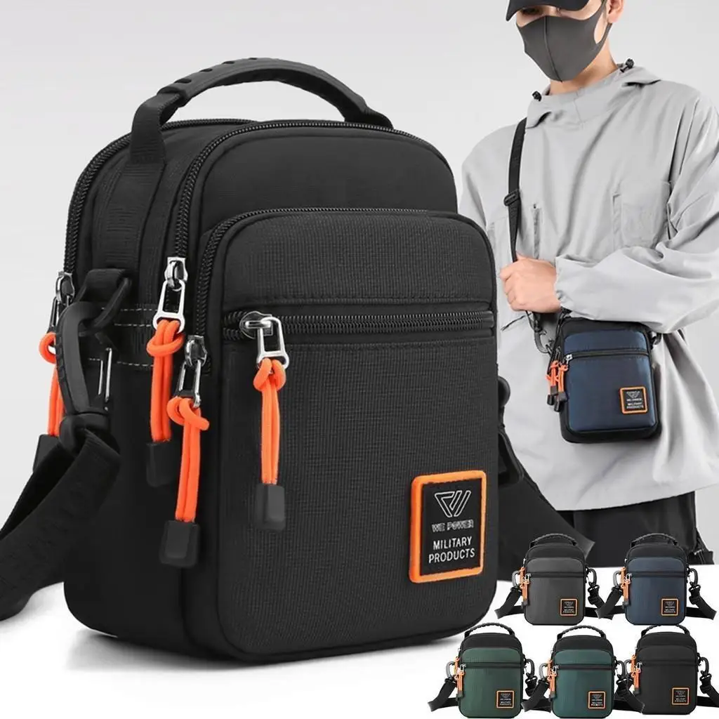 Модная нейлоновая маленькая сумка повседневная мужская мини-сумка через плечо