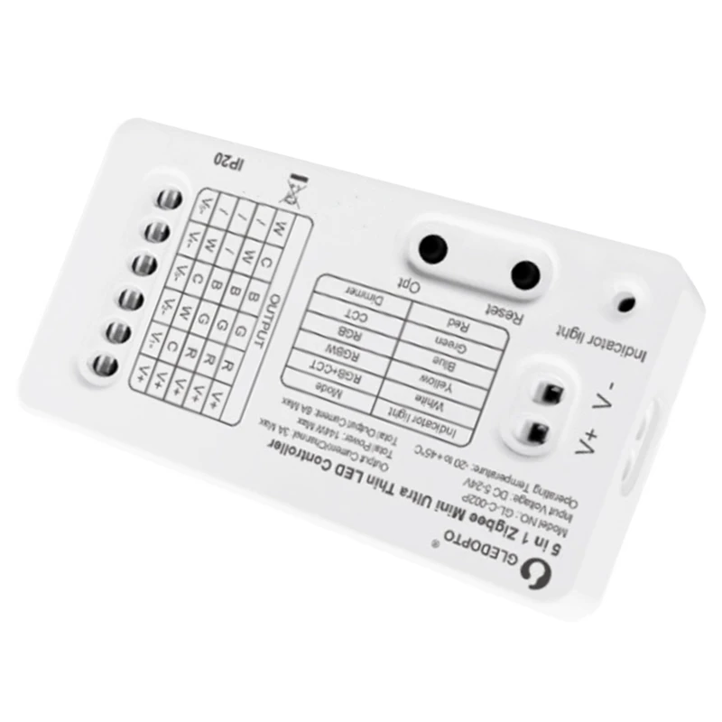 

3X GLEDOPTO Zigbee 3.0 DC5-24V Mini 5 In 1 RGBCCT/RGBW/RGB/Dimmer LED Light Strip Controller For TV Backlight Lighting