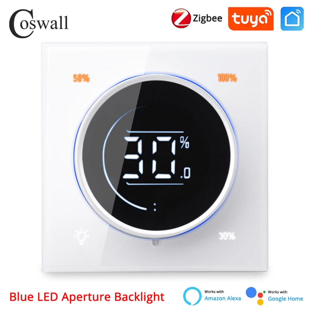 

Coswall бесконечный диммер-регулятор Zigbee 3.0