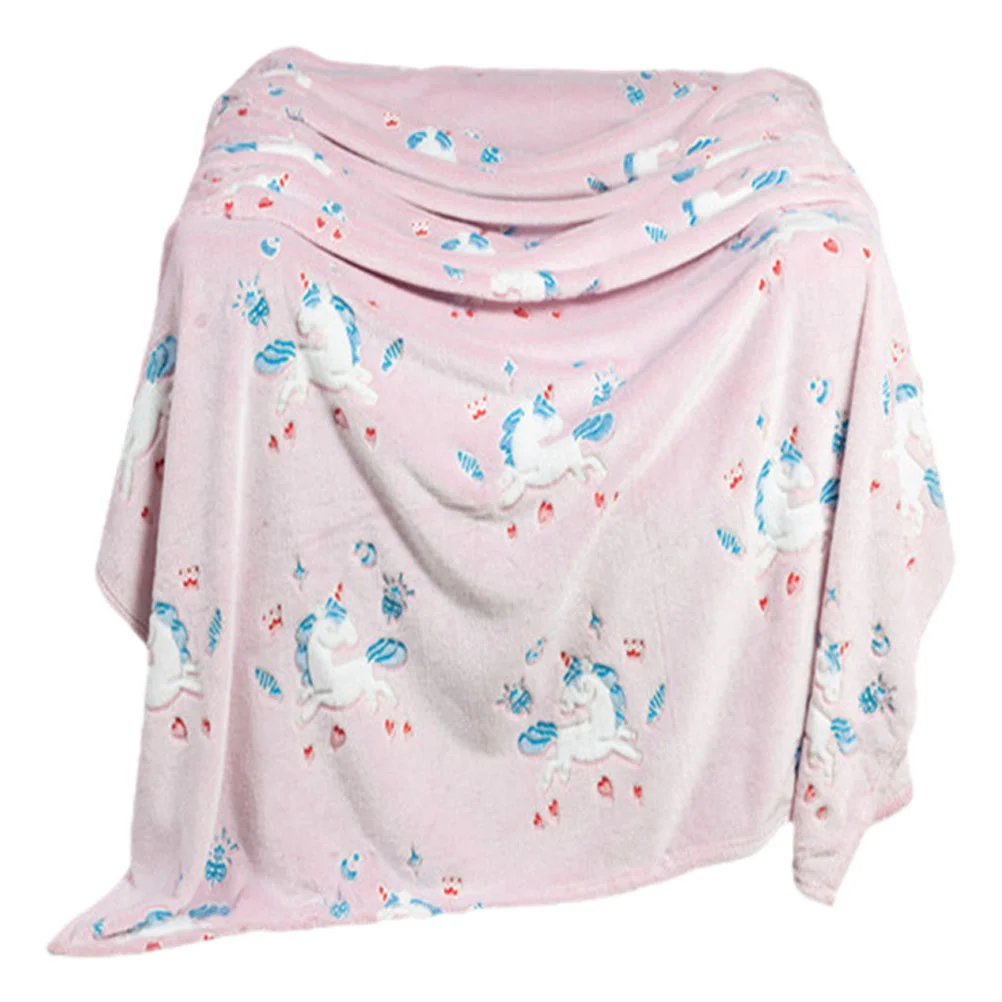 

Flannel Nap Blanket Plush Cartoon Blanket Kids Use Blanket Afternoon Nap Blanket Daily Use Blanket